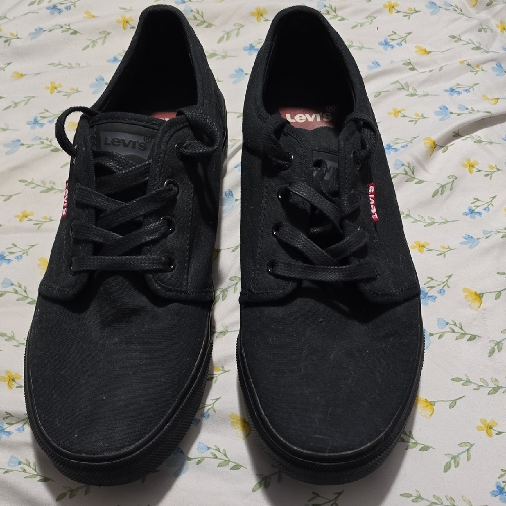 Levi's Black Canvas Sneakers for Men